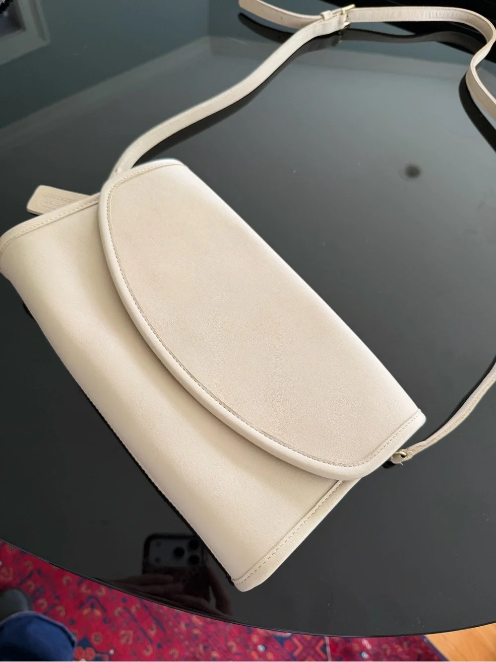 Coach Cream Leather Crossbody Bag